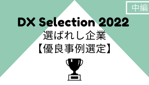 【DX Selection2022】選ばれしDX推進企業ってどんな企業？【優良事例選定】（中編）